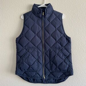 J.Crew Quilted Puffer Vest Navy